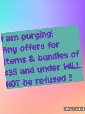 Clearing out closet to make room for more!!!